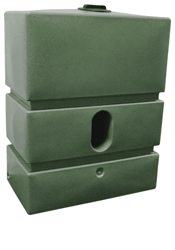 1200L Pillar Rainwater Tank in Green Marble