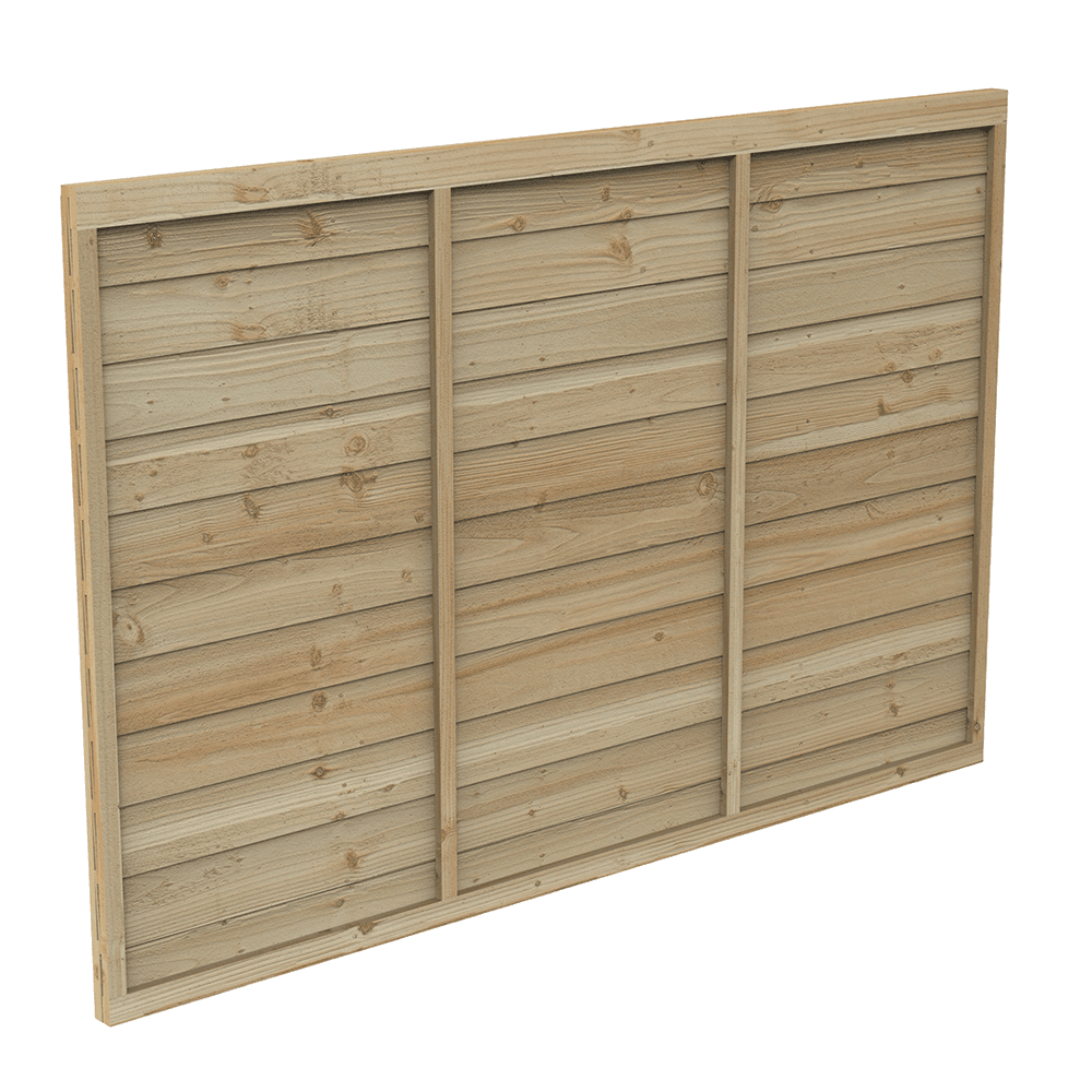 Forest Garden Larchlap Premium Fence Panel 6ft x 4ft