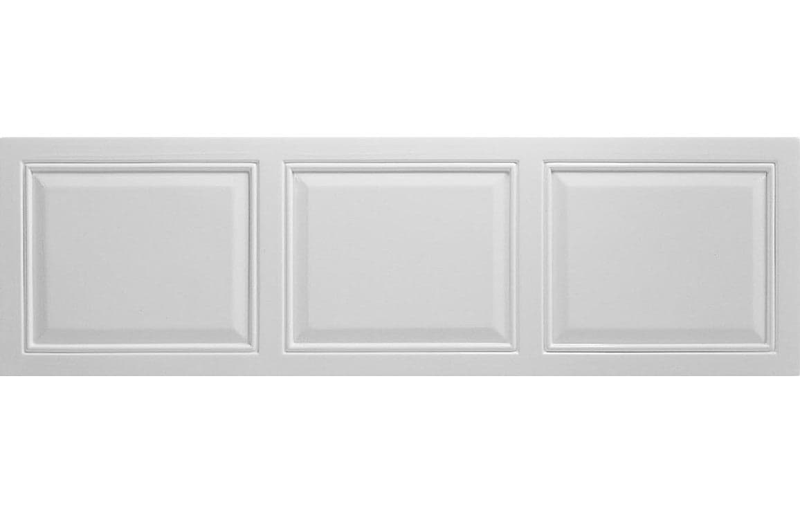 Acrylic Shaker Effect Bath Front Panel 1700mm White