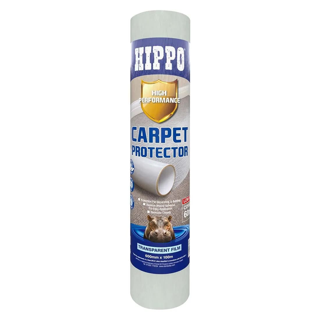 Hippo Carpet Protector 600Mm X 100M Fire Retardant