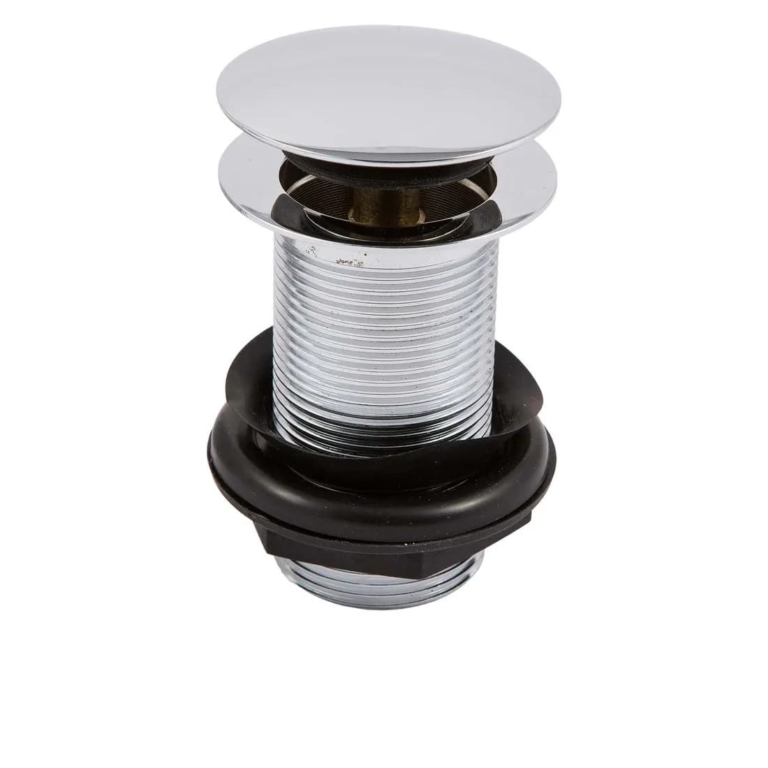 Press Top Basin Waste 1 1/4In Chrome Unslotted