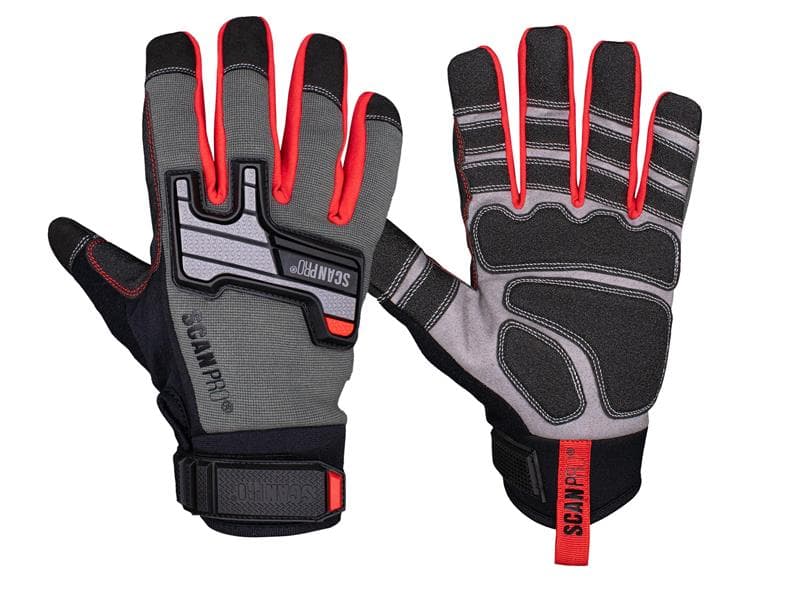 Scan PT-102 Mechanic Gloves - Xl (Size 10)