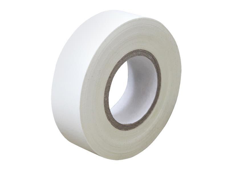 Faithfull 00351920WHTB Pvc Electrical Tape White 19Mm X 20M