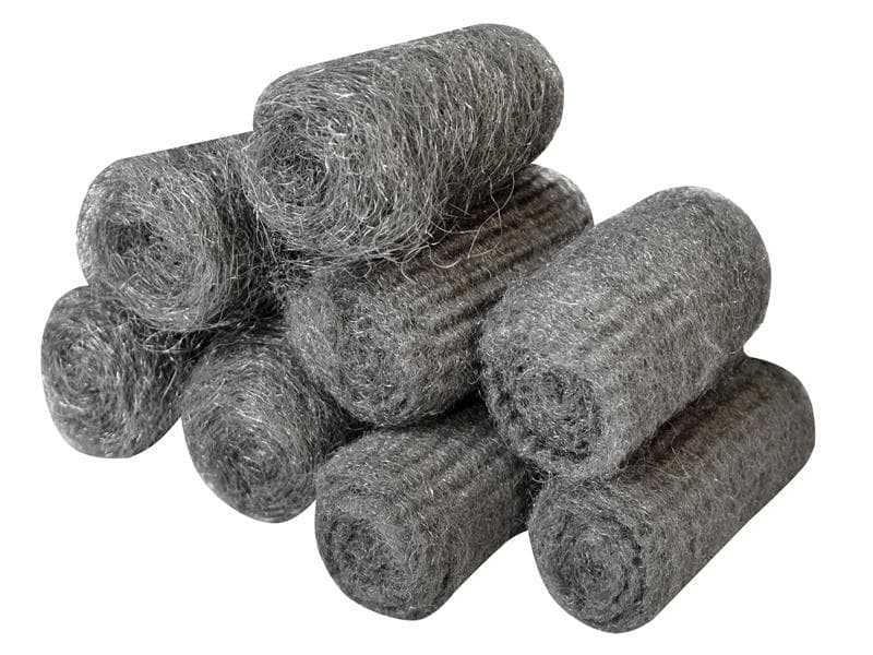 Faithfull 820898 Steel Wool Assorted Grades 20G Rolls (Pack 8)