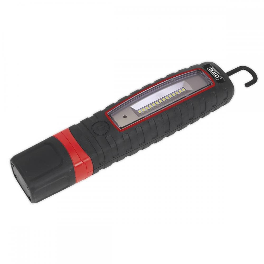 Sealey LED360 Rechargeable 360° Inspection Light 8W & 3W Smd Led Black Lithium-Ion