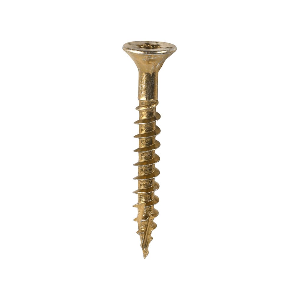 Timco 50040C2C C2 Clamp-Fix Multi-Purpose Premium Screws - Tx - Double Countersunk - Yellow 5.0 X 40 Box 200