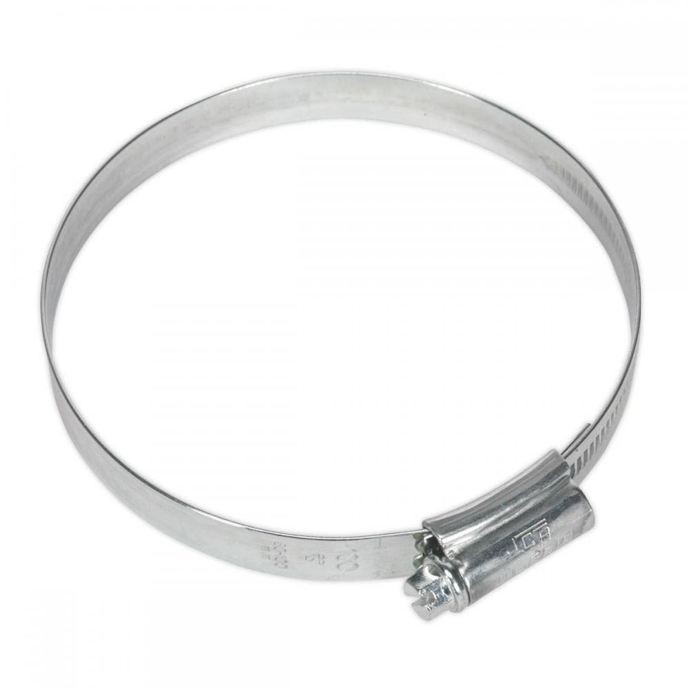 Sealey HCJ4X Hi-Grip® Hose Clip Zinc Plated Ø80-100Mm Pack Of 10