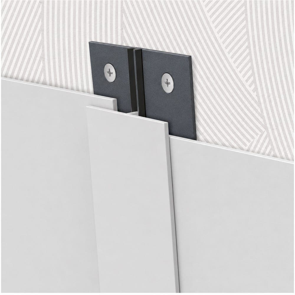 Hi-Clad Division Bar Two Part (H Trim) - Top & Bottom 3000mm Satin White