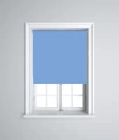 Iris Blue 2.3m 230v Relay Operated Electric Roller Blinds Polyester