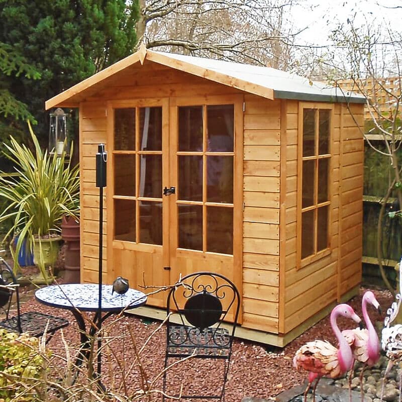 6'6x6'9 Shire Buckingham Traditional Wooden Summer House
