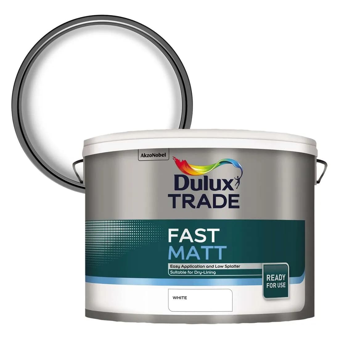 Dulux Trade Fast Matt White 10L