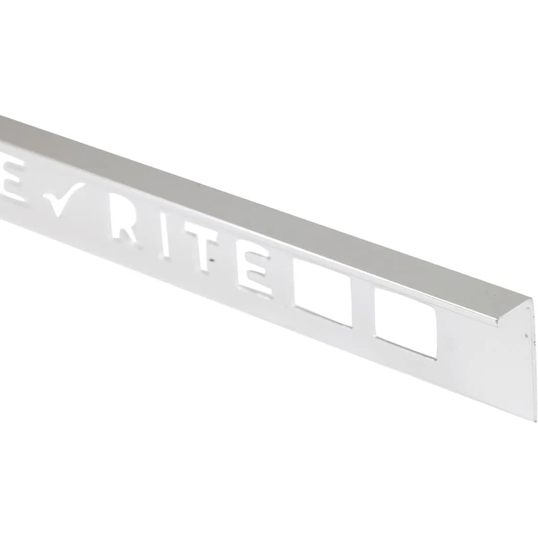 Tile Trim 8Mm L Shaped Silver Aluminium 2.4M