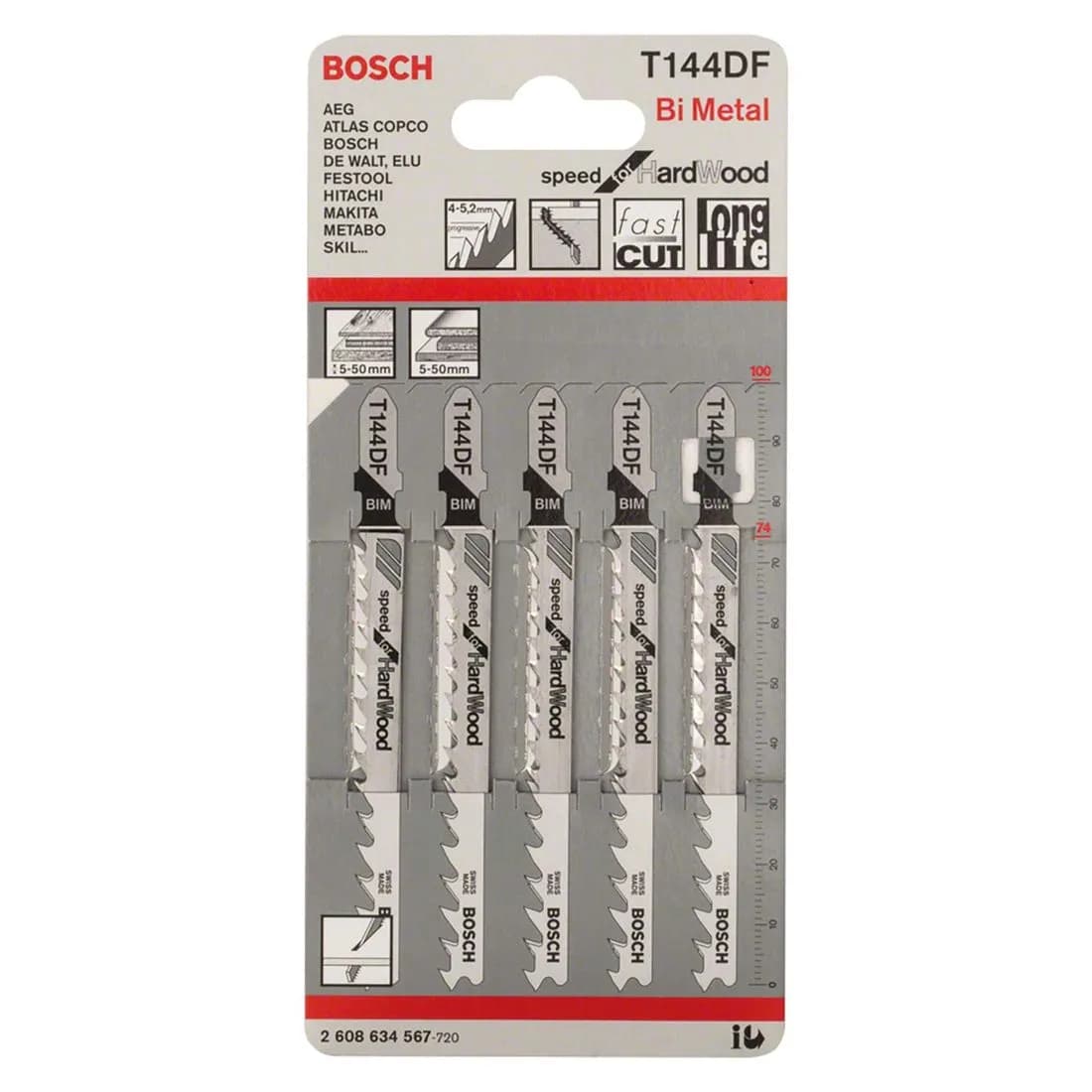 Blades Jigsaw For Wood T144Df 5Pk Bosch