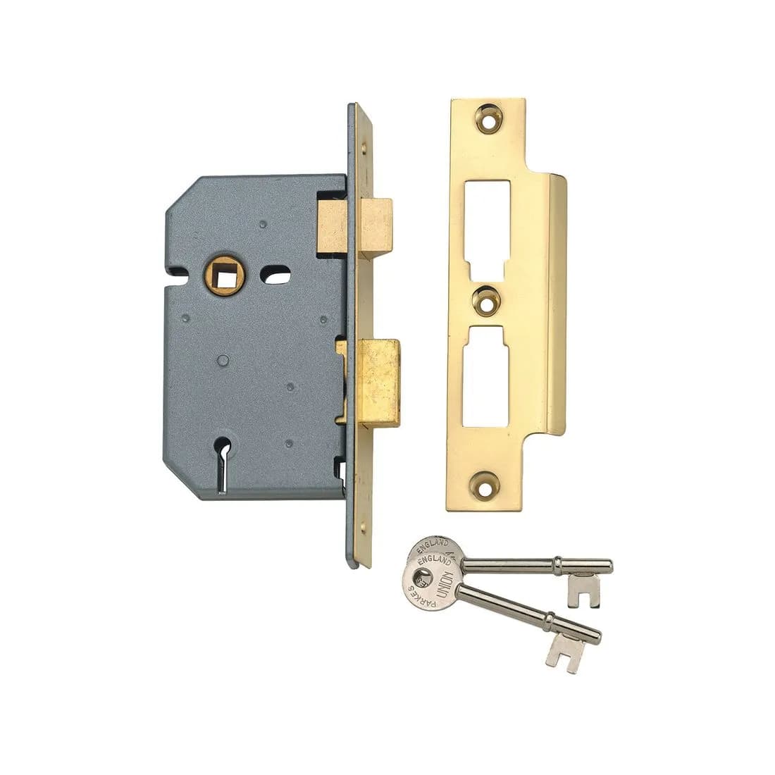 Union 3 Lever Mortice Sashlock Y2277 Chrome 65Mm