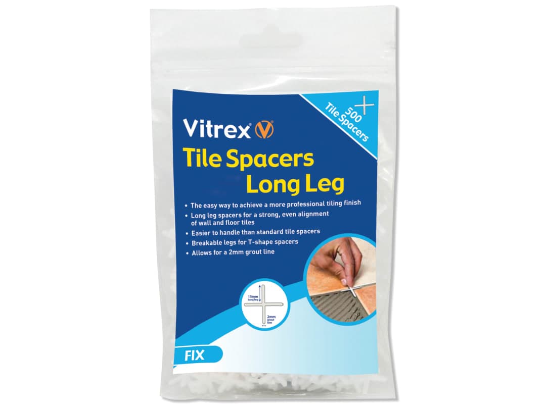 Vitrex Long Leg Spacer 4mm (Pack 500) LLS4500