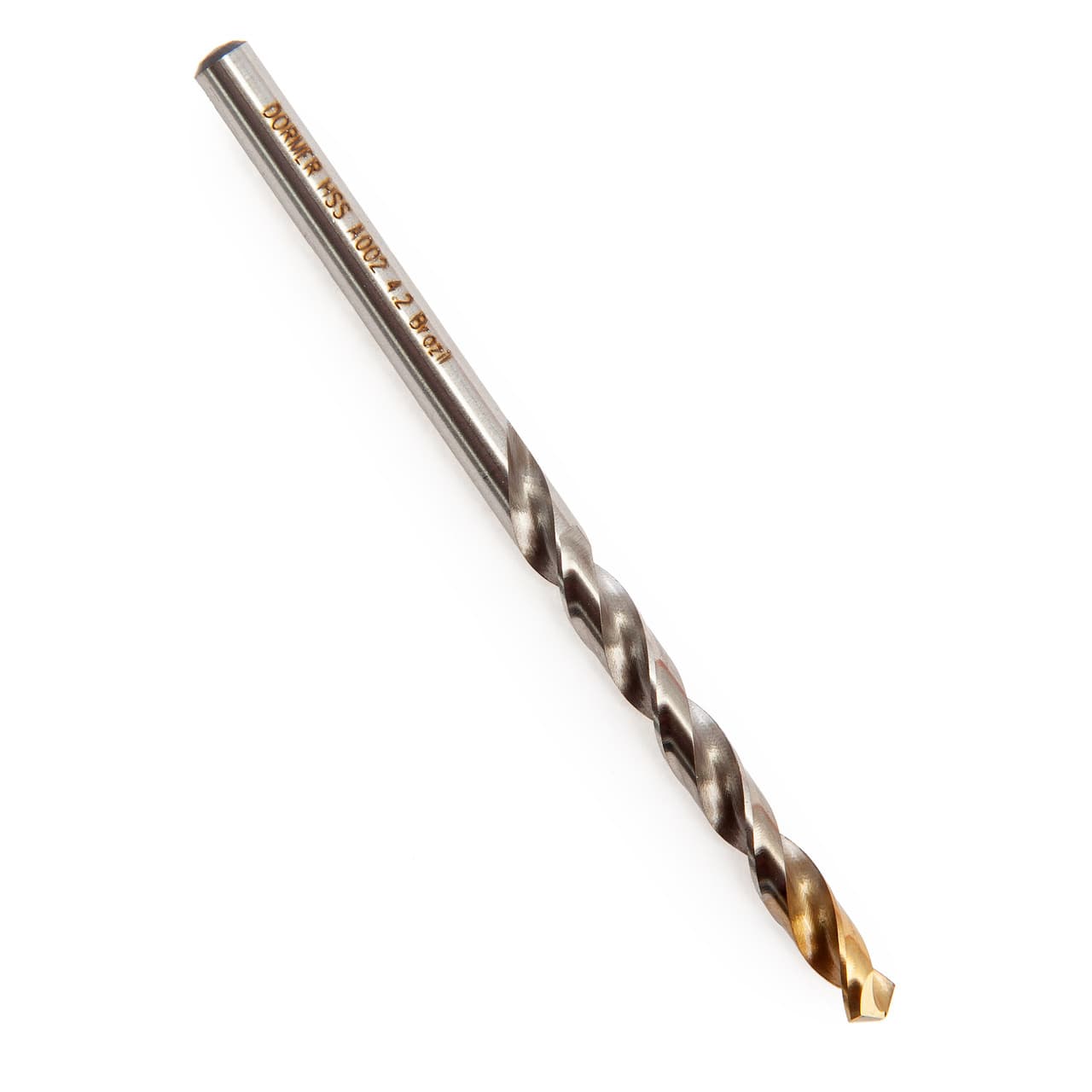 Dormer A002 HSS-TiN Coated Jobber Drill 4.20mm OL:75mm WL:43mm A0024.2
