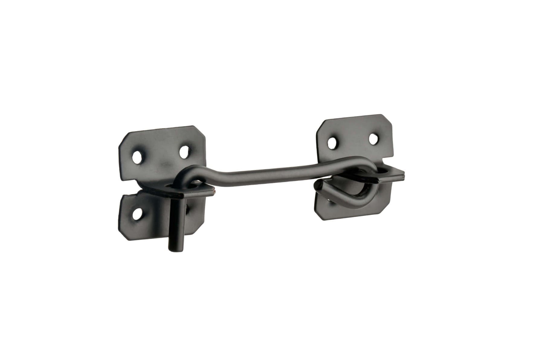 Steel Cabin Hook - 4" (Inch) / 100mm - Black Powder Coated - Hardware Solutions