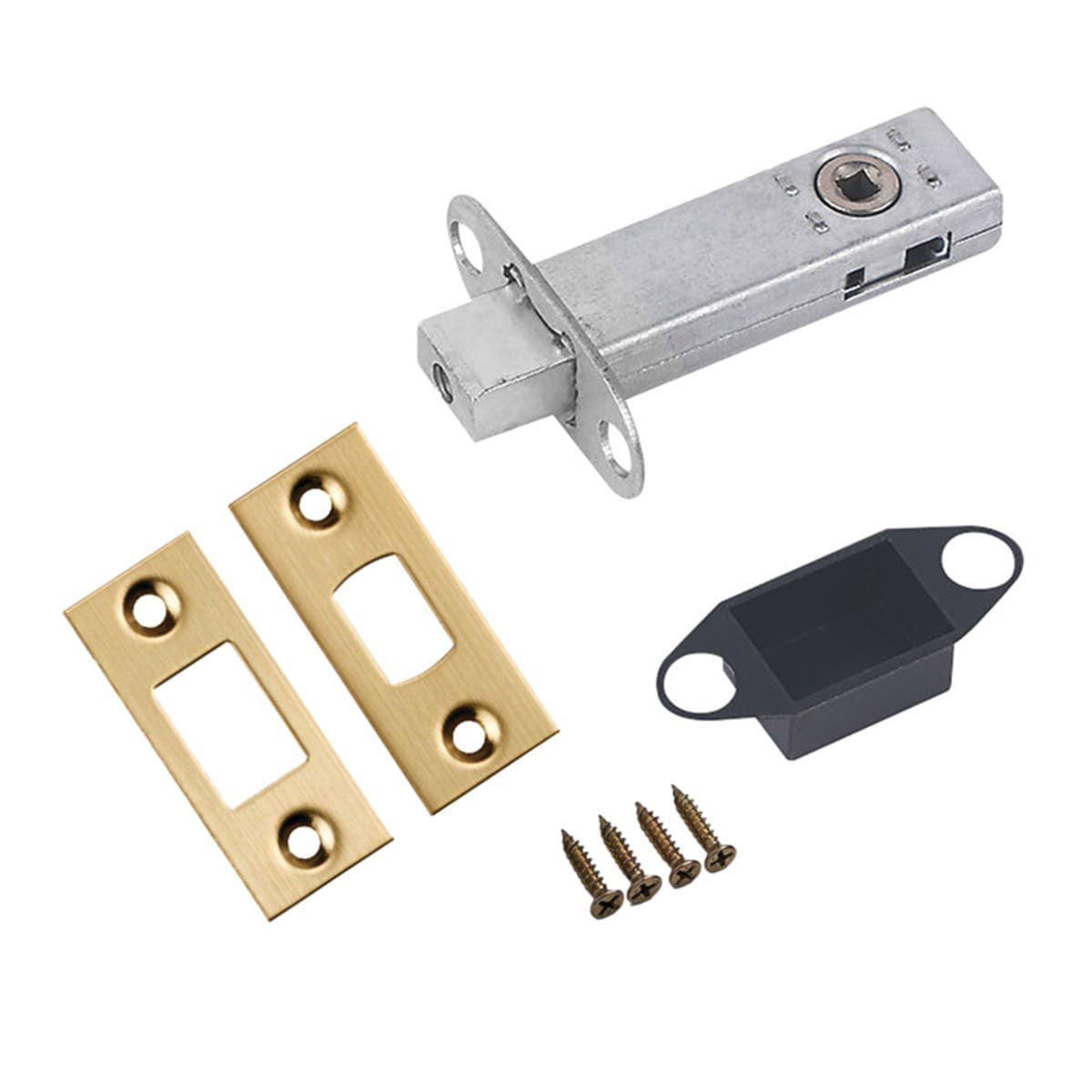 Premium Sprung Tubular Deadbolt - Antique Brass - 45mm Backset / 64mm Case - Designer Levers