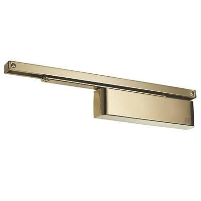 Rutland TS11204 Adjustable Fire Rated Surface Mounted Slide Door Closer - Polished Brass