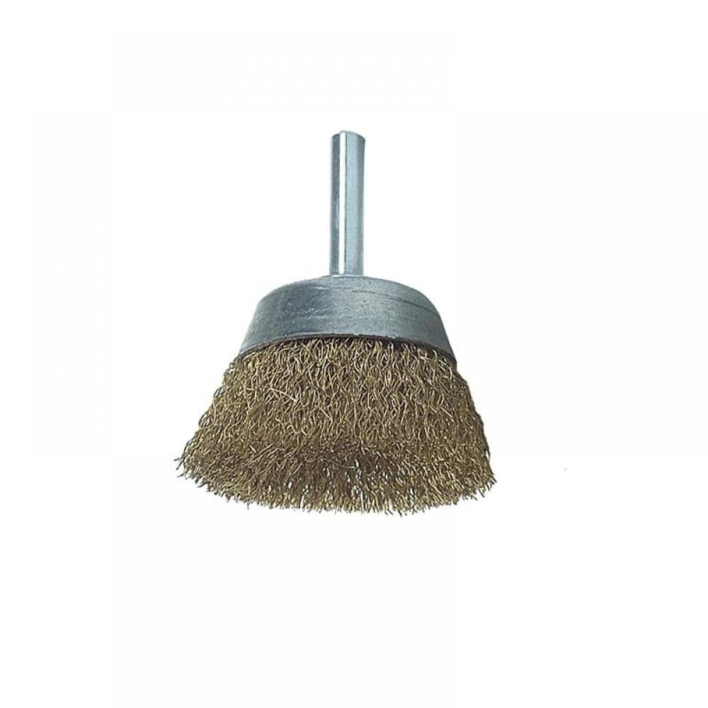 Lessmann 430.126.07 Diy Cup Brush With Shank 50Mm 0.25 Brass Wire