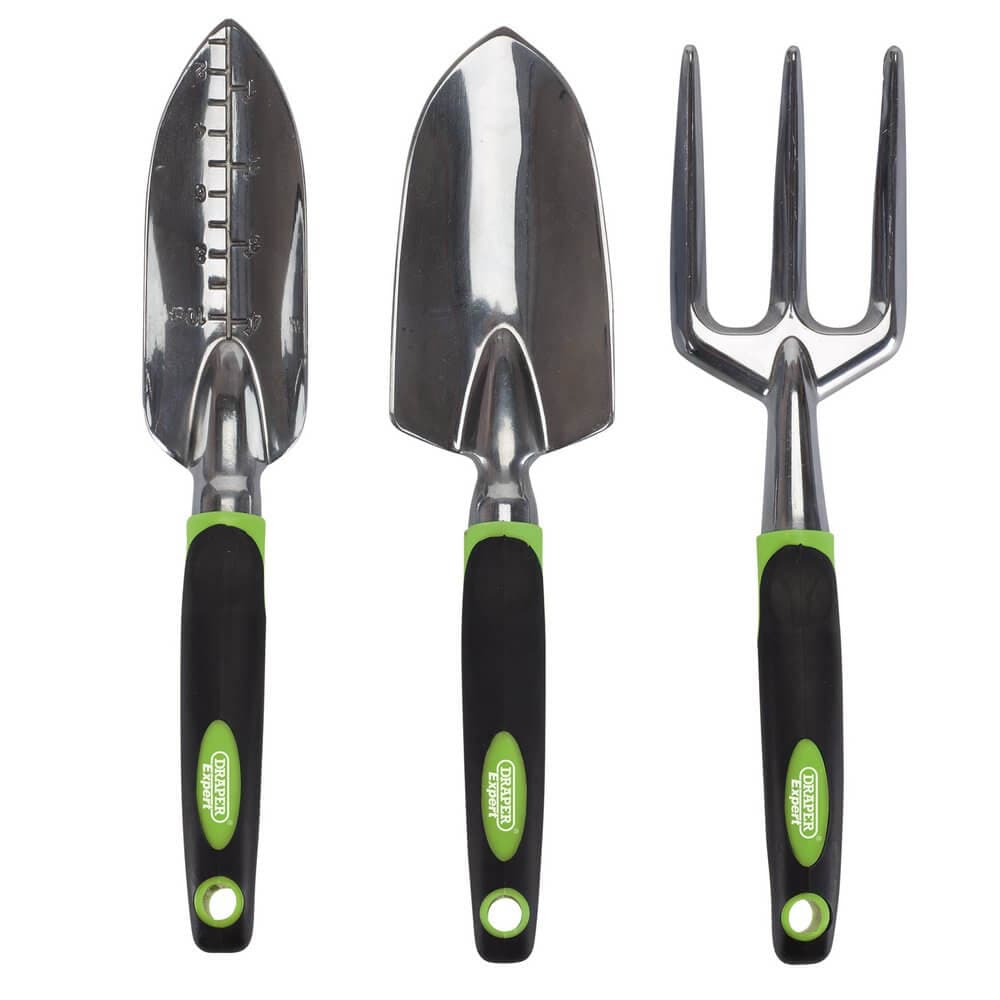 Draper Expert 08992 Aluminium Hand Fork And Trowel Set (3 Piece) each 1