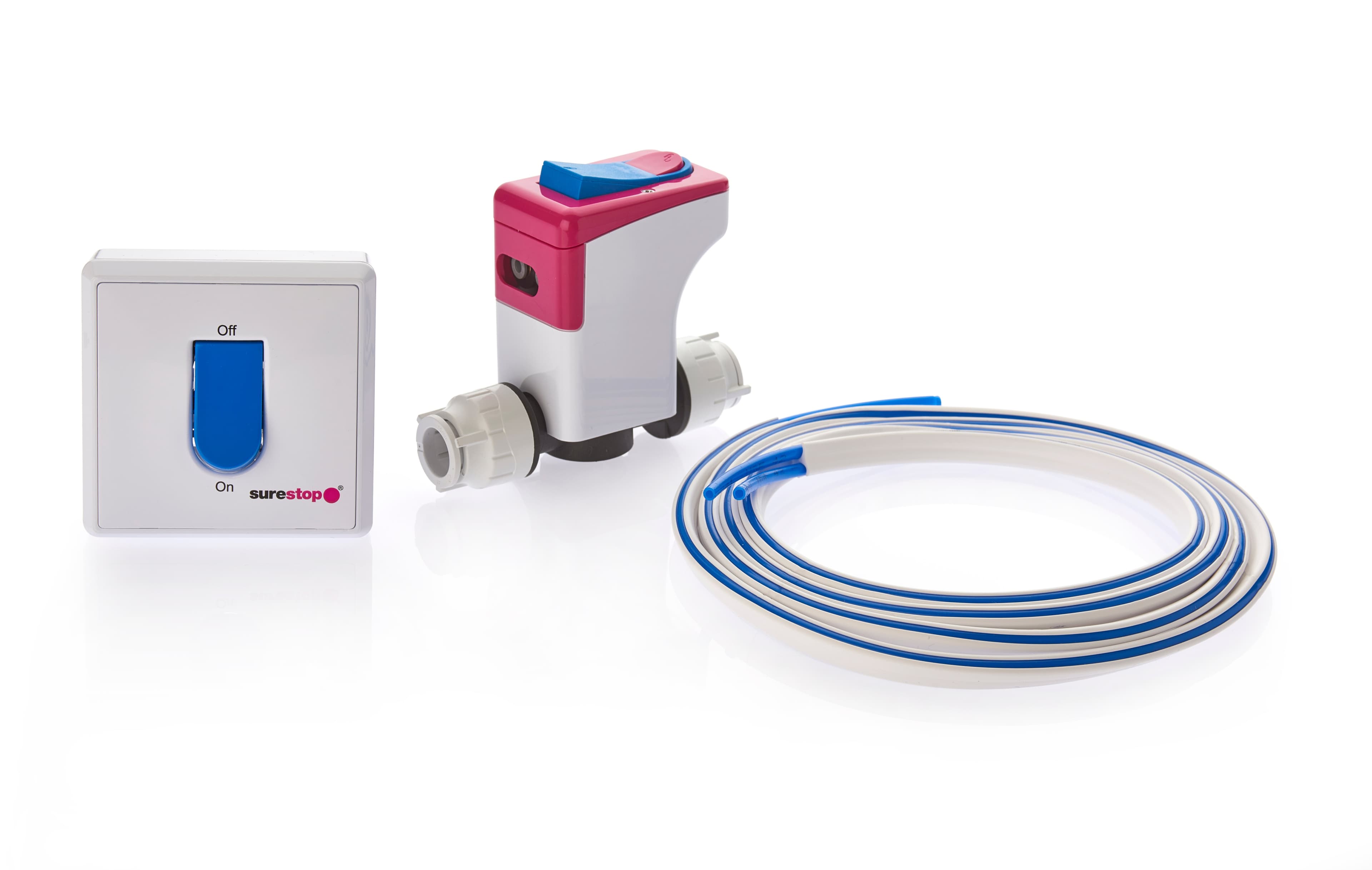 Surestop Pushfit Stopcock With 2M Remote Switch 15 SSREM15