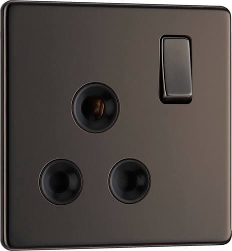 Evolve Brushed Steel (White) Cooker Control Socket Double Pole Switch With Led Power Indicators PCDBS70W-01
