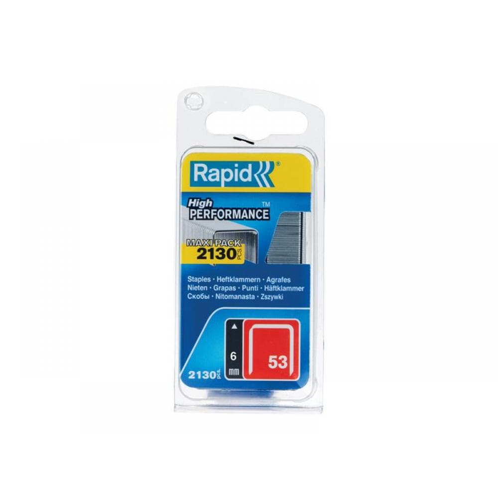 Rapid 5000741 53/6B 6Mm Galvanised Staples (Pack 2000)