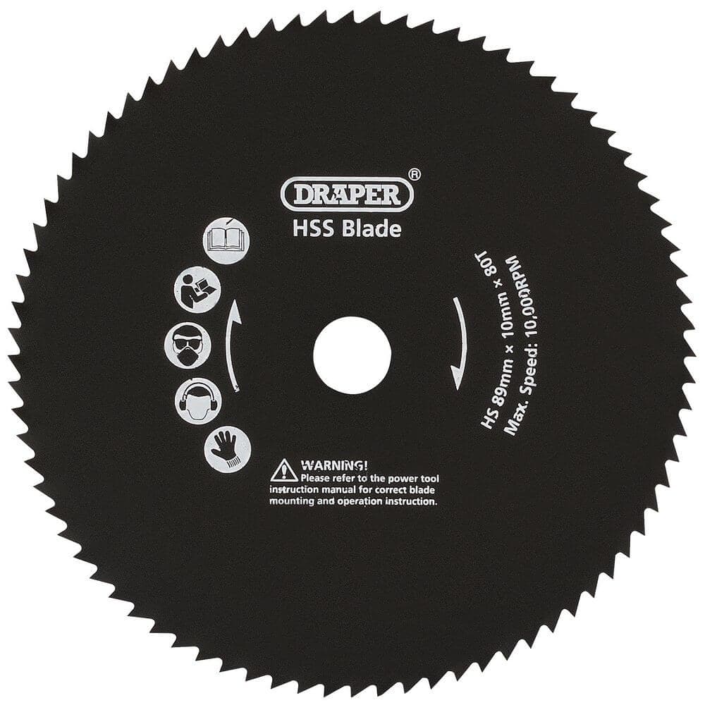 Draper 25914 89Mm Metal Cut Blade For Draper Storm Force® Mini Plunge Saw each