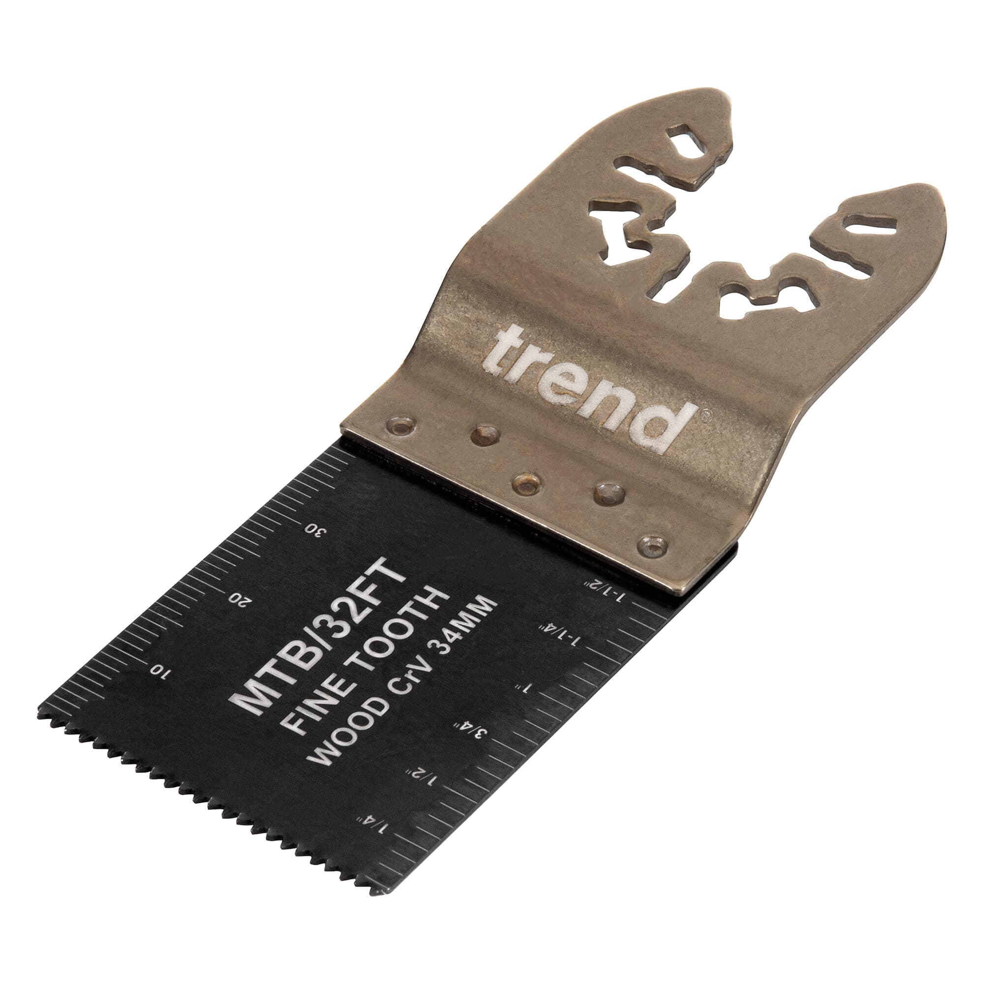 Trend Universal 34Mm Fine Tooth Crv Multi-Tool Blades 5 Pack Pk 5 MTB/32FT
