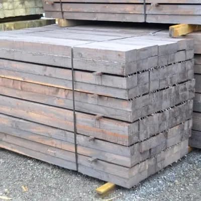 UK 125mm x 75mm Creosoted Square Post