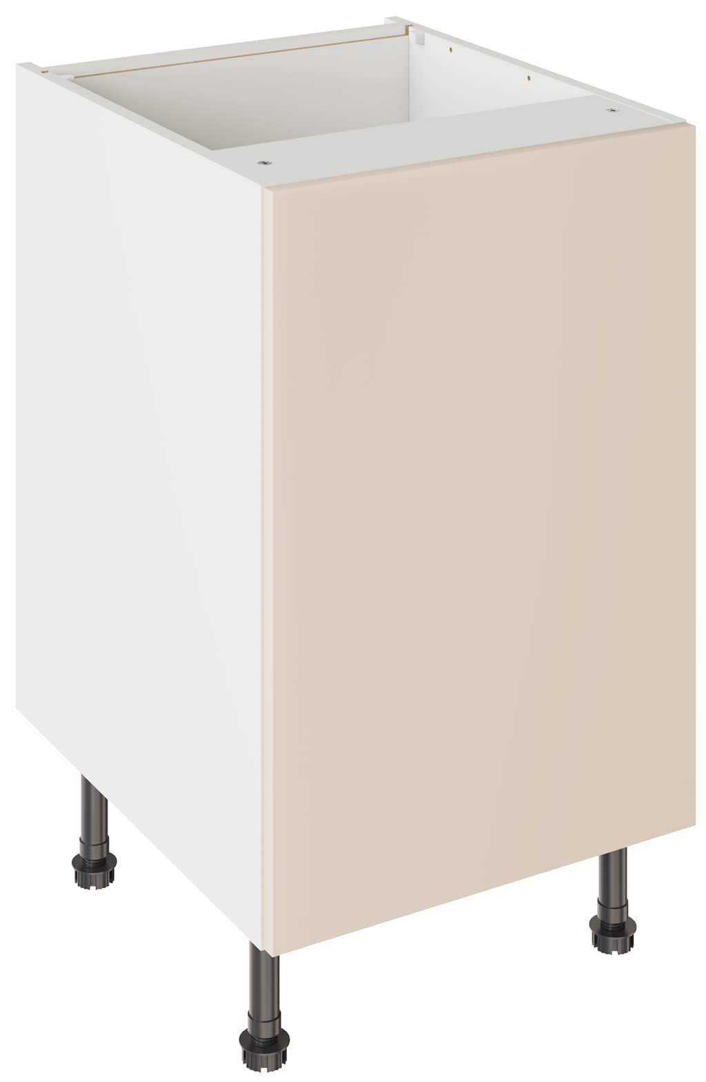 Kitchen Kit Flatpack 500 Base Kitchen Cabinet Slab Supermatt Cashmere