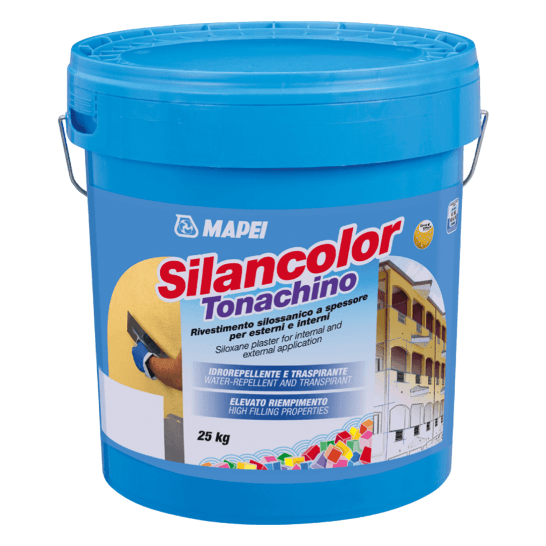 Mapei Silancolor Tonachino - Breathable Water-Repellent Siloxane Plaster
