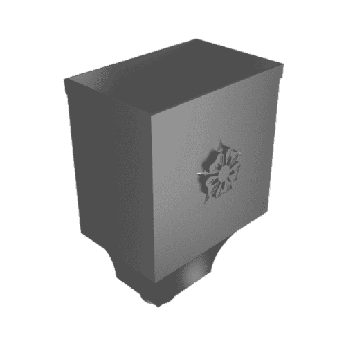 Aluminium Round Swaged Mercury Hopper - 76mm PPC Finish Anthracite Grey (7016 Matt)