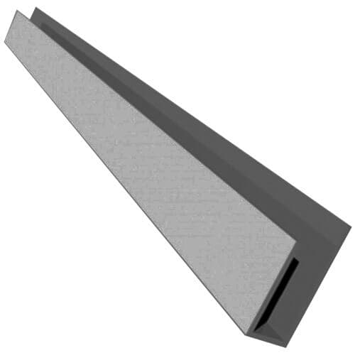 Storm Grey Smooth Soffit J Trim - 5mtr
