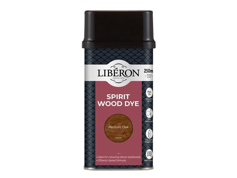 Liberon Spirit Wood Dye Medium Oak 250Ml 126783