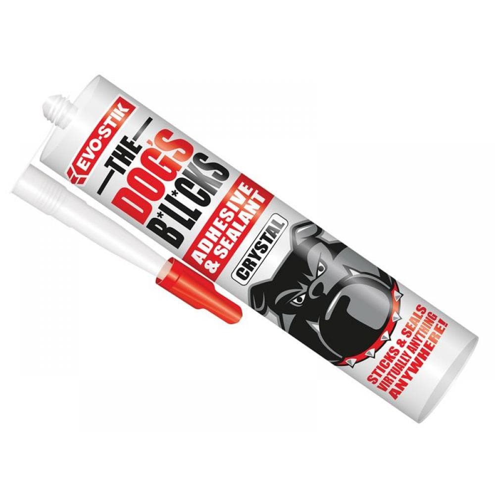 Evo-Stik 30610687 The Dogfts B*Ll*Cks Multipurpose Adhesive & Sealant Crystal Clear 290Ml
