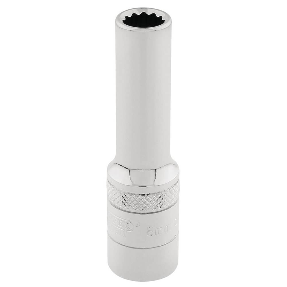 Draper Expert 32818 Hi-Torq® 12 Point Deep Socket 3/8in Sq. Dr. 8Mm each