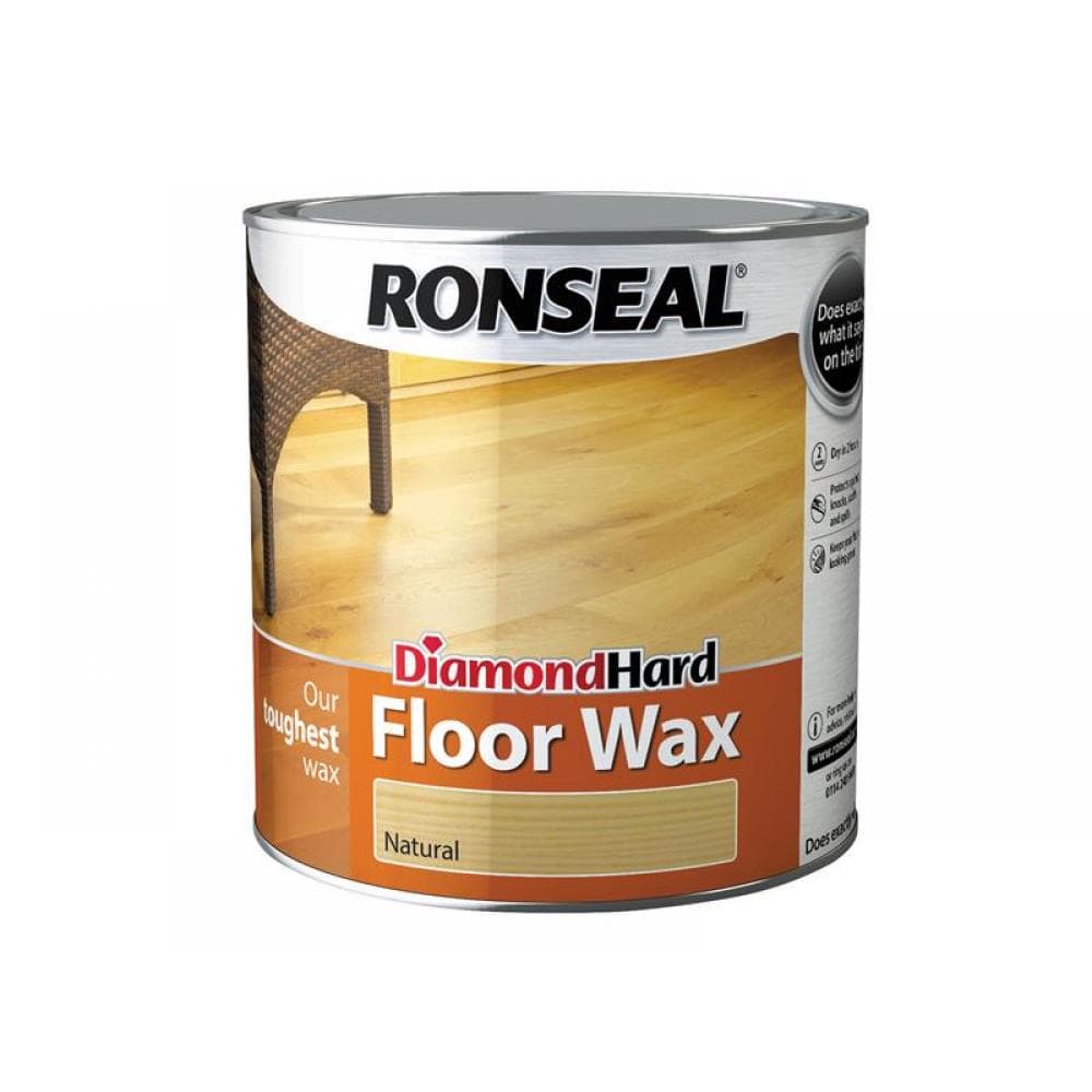 Ronseal 34960 Diamond Hard Floor Wax Natural 2.5 Litre