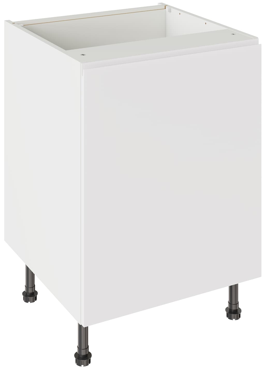 Flatpack Base Unit J-pull Ultra Matt White 600mm - FKKJ0504