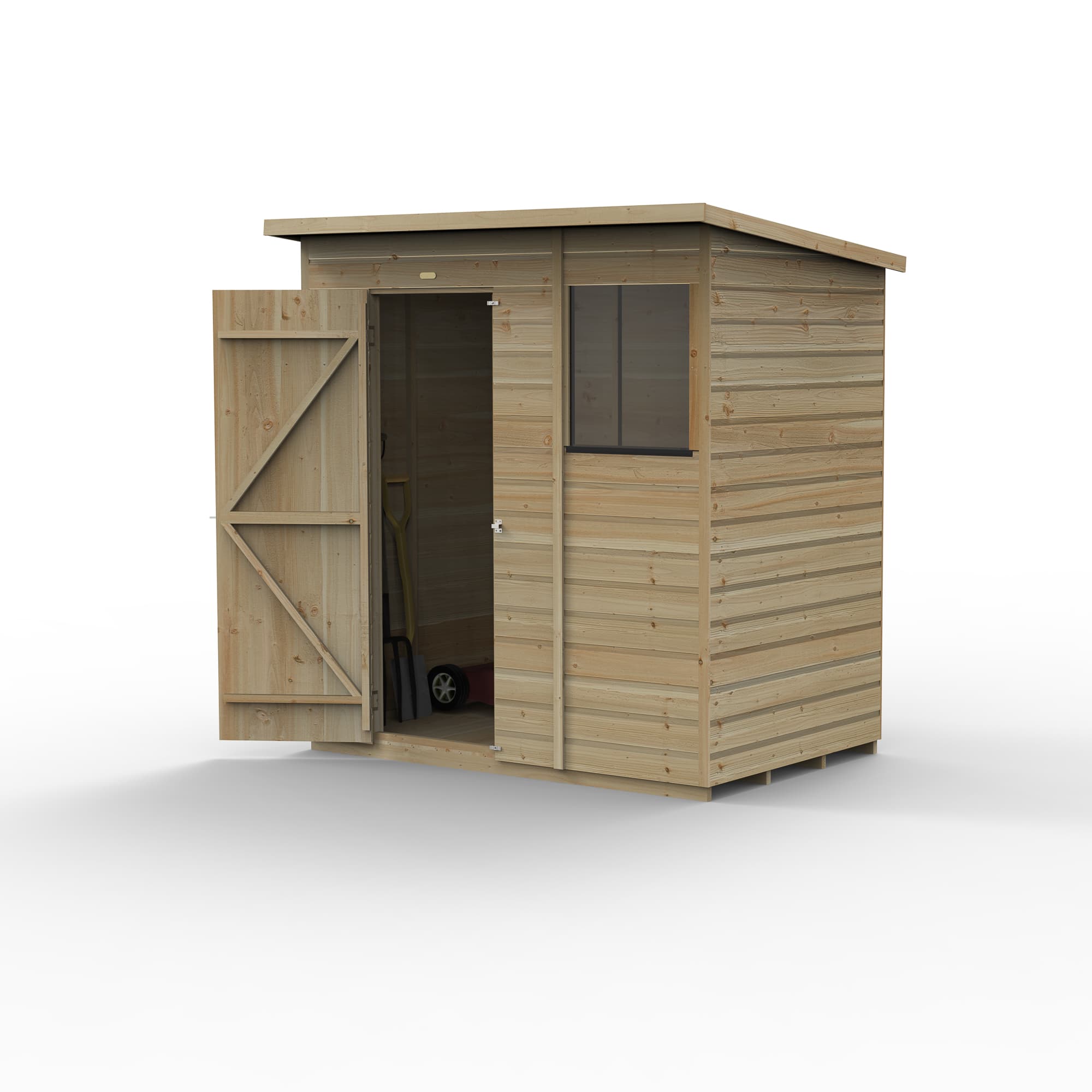 Forest Garden Beckwood 6x4 Pent Shed 1 Window Installed
