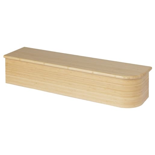 Flair Stairs Bamboo 21mm Single Going Bullnose Rise & Tread Rh Light