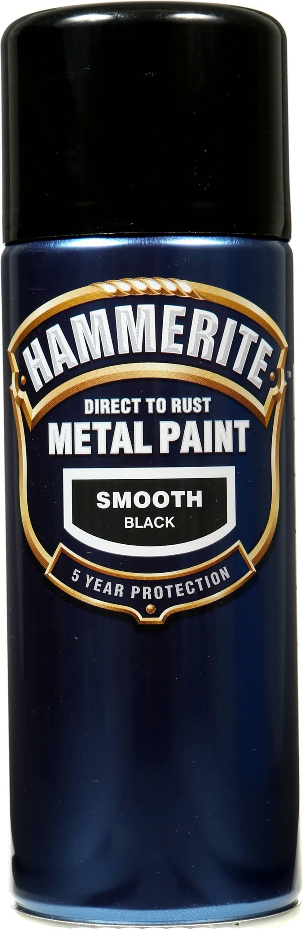 Hammerite Metal Paint Smooth 400ml Aerosol Black