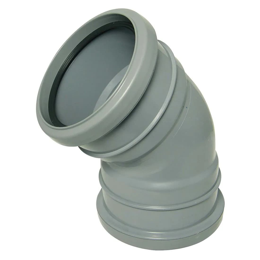 Double Socket 135 Degree Bend 110Mm Grey Soil Sp563G