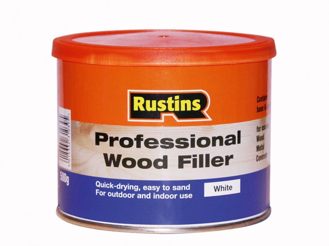 Rustins Professional Wood Filler White 250g WOPW250