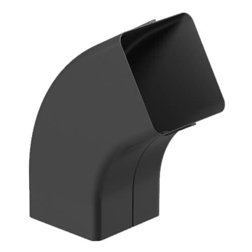 Square Steel Gutter Downpipe Bend - 72 Degree Graphite