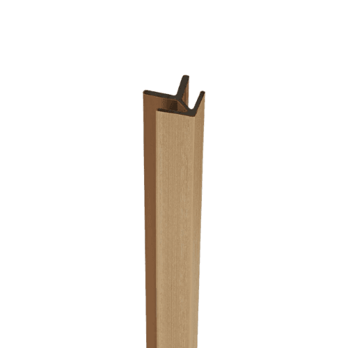 Composite Panel Cladding External Corner Trim - 3.6mtr Natural Oak