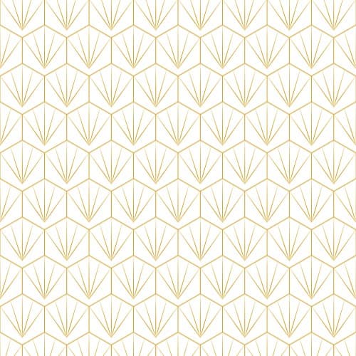 Acrylic Wall Panel - 1200mm x 2400mm x 4mm Deco Tile White & Mustard