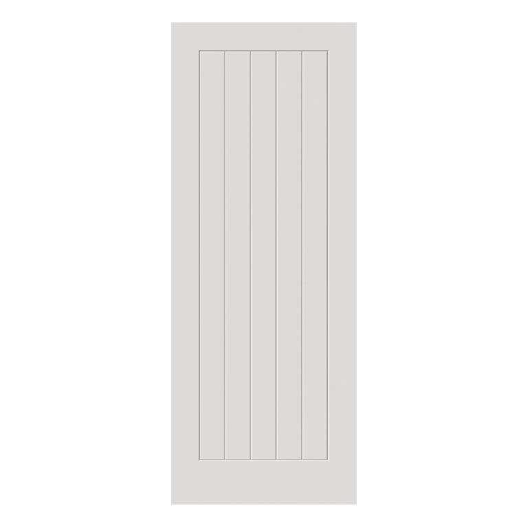 Thames Cottage Style White Interior Door With Grooved Centre Panel - Primed - 40 x 2040 x 526mm