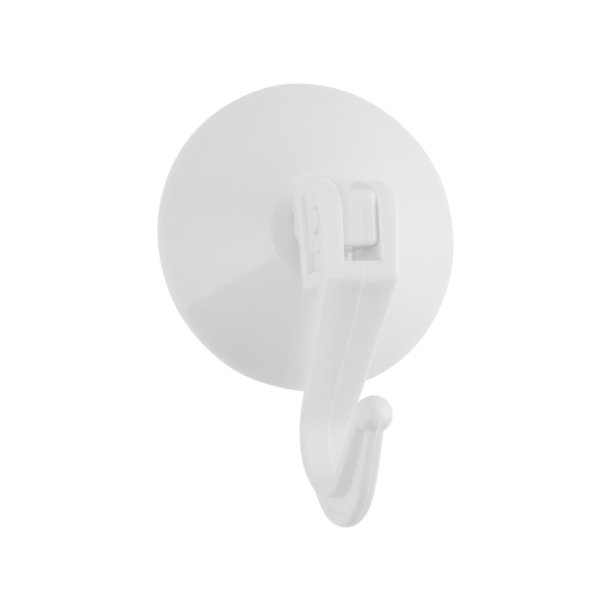 White Lever Suction Hooks 50mm Pack 5